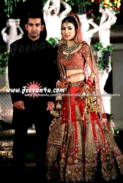 Gautam Gambhir Natasha Marriage Photo gallery
